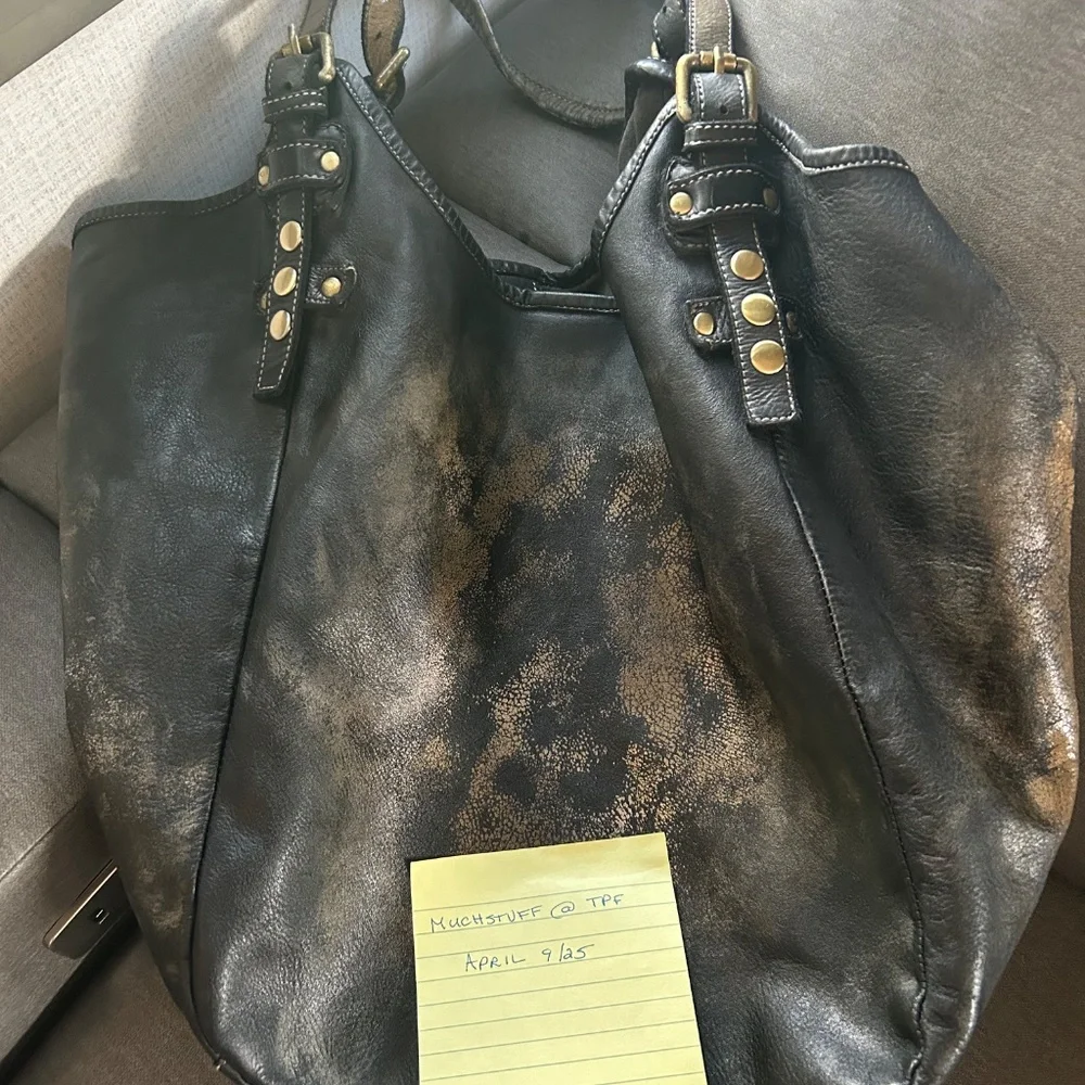 Lusher Soft & Slouchy Hobo - Black Raw Onyx - Sold Out - Picture 2 of 10